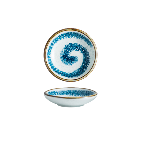 Sosiera Japoneza, Spirala Albastru Texturat, 8.5cm