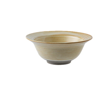 Bol Ceramic Japonez, Bej Cald, 430 ml