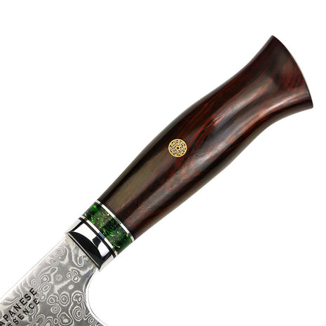 Cutit de Bucatar 21.3 cm din Otel Damasc VG10 cu Maner din Lemn de Santal