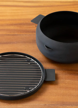 Oala Japoneza Compacta pentru Prajit cu Capac si Grilaj, 18 cm