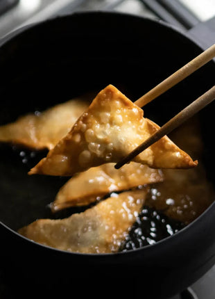 Oala Japoneza Compacta pentru Prajit cu Capac si Grilaj, 18 cm