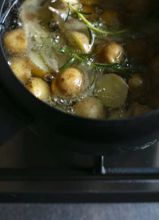 Oala Japoneza Compacta pentru Prajit cu Capac si Grilaj, 18 cm