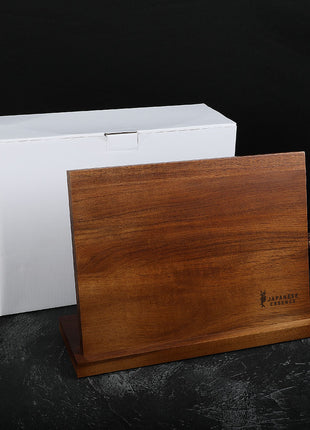 Stand Magnetic pentru Cutite din Lemn de Nuc, 31 cm