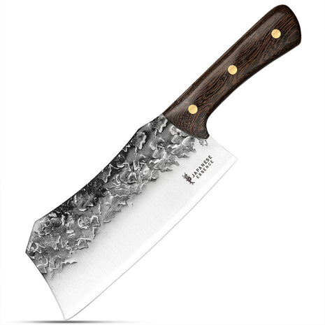 Satar Camping 18.5 cm din Otel Forjat cu Maner Lemn Wenge