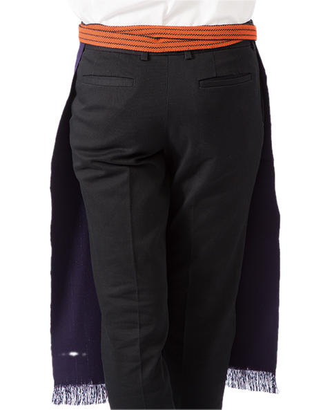 Sort Japonez Tradițional „Maekake” Canvas – Bleumarin, 75% Bumbac