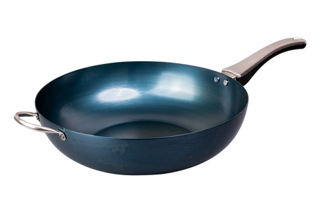 Tigaie Japoneza pentru Stir Fry din Otel Carbon, 30 cm