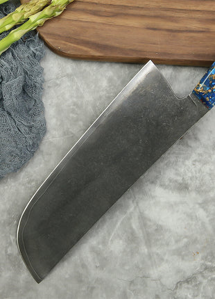 Cutit Nakiri 17.5 cm din Otel Damasc si Maner din Rasina G10