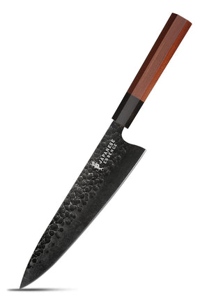 Cutit Kiritsuke 20 cm din Otel 440C cu Maner Lemn Abanos si Rosewood