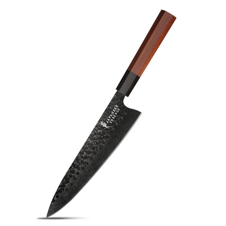 Cutit Kiritsuke 20 cm din Otel 440C cu Maner Lemn Abanos si Rosewood