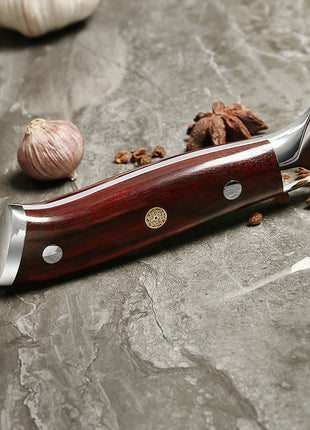 Cutit de Bucatar 21 cm din Otel Damasc cu Maner Rosewood Clasic
