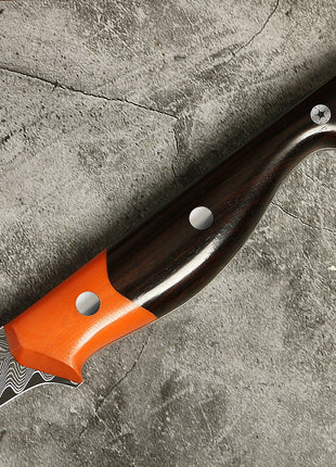 Cutit de Filetat 13 cm din Otel Damasc cu Maner Ergonomic din Lemn Stabilizat