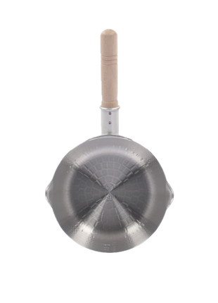 Oala Japoneza Yukihira, 19.5cm, Aluminiu Ciocanit, Maner din Lemn