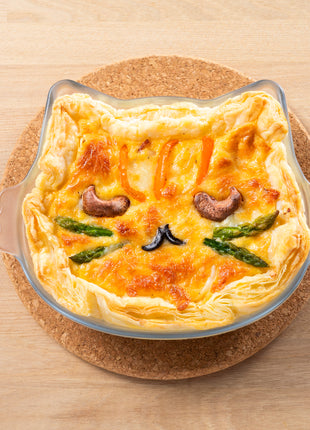 Cat Face Roaster, Tava din sticla termorezistenta, 480 ml