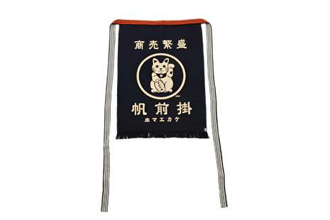 Sort Japonez Traditional „Maekake” Maneki Neko – 100% Bumbac