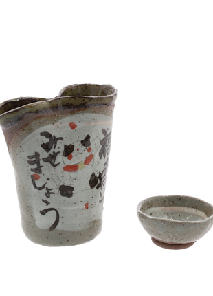 Set Japonez pentru Sake, Pisica Norocoasa, Forma Deformata