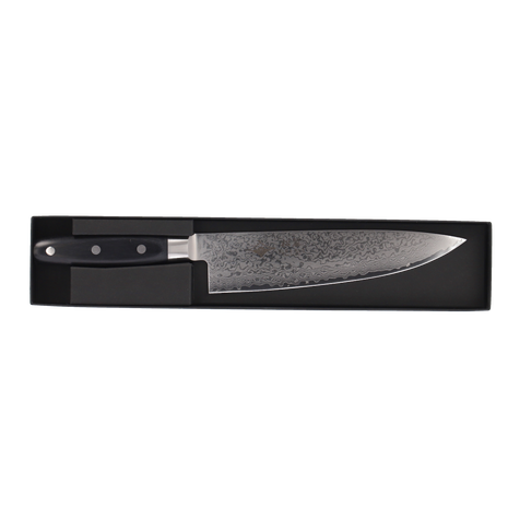 Cutit de Bucatar 20 cm din Otel Damasc cu Maner Laminat Negru Sho-Sui