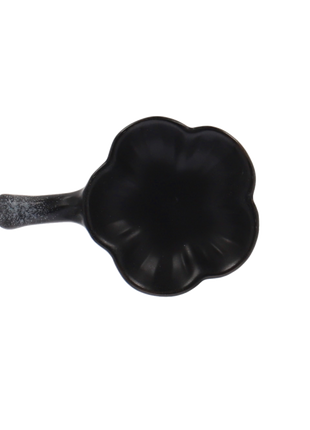 Sosiera Japoneza cu Maner, Negru cu Accente Albe, 11cm