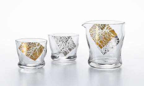 Set Sake Fluid KIRARI, Eleganta Aurie Inspirata de Natura