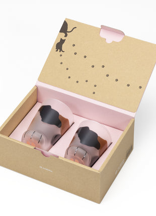 Set 2 Pahare Japoneze, Pisici, 230 ml, 380 ml