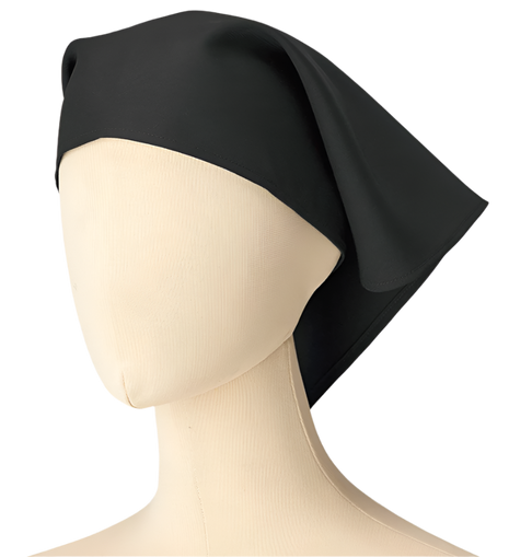 Bandana Japoneza Neagra cu Prindere Rapida