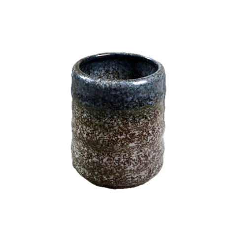 Cana Ceramica Maro cu Accente Albastru-Verzui - 140 ml