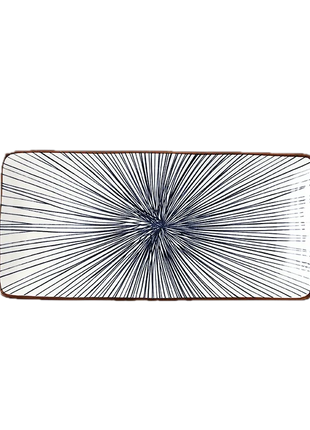 Farfurie Rectangulara pentru Sushi Albastra