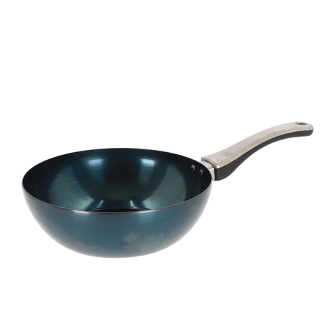 Tigaie Japoneza pentru Stir Fry din Otel Carbon, 24 cm