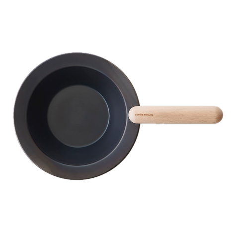 Tigaie Adanca Japoneza din Otel Carbon cu Maner Detasabil, 20 cm