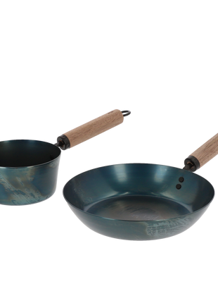 Set Japonez din Otel Carbon, Tigaie 26 cm si Tigaie Adanca 16 cm