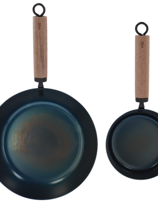 Set Japonez din Otel Carbon, Tigaie 26 cm si Tigaie Adanca 16 cm